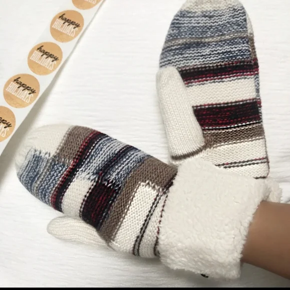 Warm mittens, multicolored - Picture 2 of 4